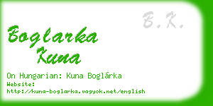 boglarka kuna business card