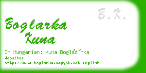 boglarka kuna business card